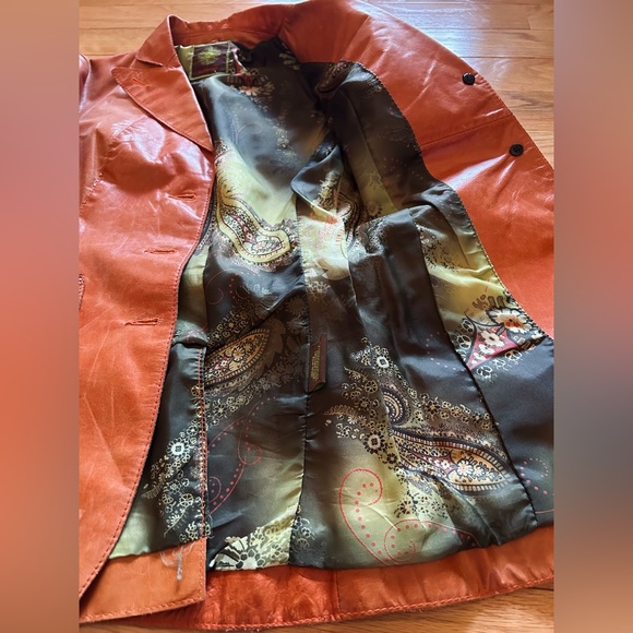 Kuhlman Genuine Leather Coat Jacket Women's Size 1 - Picture 4 of 6